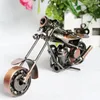 20 Kind 15cm Handmade Vintage Iron Motorcycle Model Motor Figurine Metal Motorbike Prop Boy Gift Kid Toy Home Office Decor 240220