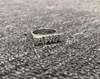 AWGE classic letter ring finger ring ASAP ROCKY with gold and silver twocolor spot drilling smooth surface1838273