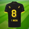 23 24 Jerseys de football REUS DORTMUNDs 2023 2024 Borussia Soccer Haller Chemise de football Bellingham NEONGELB HUMMELS BRANDT Hommes Enfants Kit spécial All Black Maillot de Foot