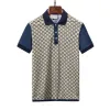 2024ss New Gold Brand Polo Nero Primavera Lusso Italia T-shirt da uomo Designer Polo High Street Ricamo Stampa Abbigliamento Camicia