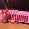 Lip Gloss Esmalte Matte Velvet Antiaderente Copo Batom Líquido Sexy Longa Duração Lábios Vermelhos Maquiagem Cosméticos Para Feminino