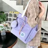 Evening Bags Fanchila Japanese College JK Style Bag For Women Cute Contrasting Color Boy Girl Student Large Capacity Shoulder Underarm