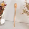 Flatware Sets Wooden Spoon Fork Kitchen Cooking Utensil Tools Soup Teaspoon Tableware Rustic Dress Set