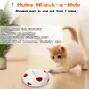 Inkzoo Cat Toys Interactive Cat Toys för inomhuskatter Smart Interactive Kitten Toy Automatic 7 Holes Mice Whack-A-Mole 240219