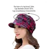 Berets Mulheres Chapéu Meaculpa Beanie Quente Dobrável Earflap Cap Estilo Étnico Floral Impressão Outono Inverno Roupas Diárias Turbante