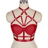 Soutien-gorge Ensembles Fétiche Lingerie Cage Soutien-Gorge Accessoires Punk Goth Bas Élastique Bondage Jarretelles Ceinture Épée Rave Outfit Corps Féminin Érotique