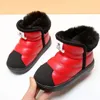 Inverno crianças botas de neve pelúcia quente engrossar meninas botas curtas antiderrapante estudante meninos sapatos de algodão tamanho 22-38 240219