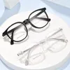 Okulary przeciwsłoneczne Ramy 50 mm Tr90 Pełne okularowe okulary dla mężczyzn i kobiet z niebieską opornością na światło 019