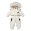 Armatürler Sonbahar ve Kış Bebek Tulum Sıcak Kayak Takım Plus Veet Boys Tulum Kız Giysileri Su Geçirmez Çocuklar Ceket 13yrs 231020 D DH7QF