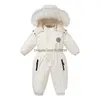 Strampler Herbst und Winter Baby Overall Warme Skianzug Plus Veet Jungen Overalls Mädchen Kleidung Wasserdichte Kinder Jacke 13 Jahre 231020 D Dh7Qf