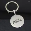 Keychains Smile Keychain Personlighetsbrev Rostfritt stål smycken Fabrikspris för Drop YP7373