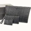 Fashion Clutch Bag for Women Chevron Clutches with Wristlet and Card holder Sold With box2123