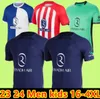 2023 24 voetbalshirtsGRIEZMANN MEMPHIS M. LLORENTE Correa camisa voetbalshirts heren kinderen Kit 23 24 GRIEZMANN R. CARRASCO DE PAUL Atleticos.Madrid's vierde