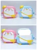 Capas de fone de ouvido pinguim 3D para Airpods Pro2 3gen 3 Airpod Pro 2 Ear Fashion Cute Lovely Soft Silicone Air Pods 1 2gen Protetor Capa à prova de choque com chaveiro mosquetão