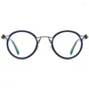 Zonnebril Frames Titanium Acetaat Optische Brilmontuur Man Merk Retro Vintage Ronde Brillen Vrouwen Recept Bril My254i