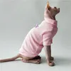 أزياء القط sphynx ملابس الربيع صيف الملابس عارية الملابس هريرة الشعر بلا شعر