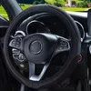 Steering Wheel Covers Car Cover Breathable Anti Slip PU Leather Suitable 37-38cm Carbon Fiber