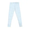 Calças ativas Blue Gingham Leggings Conjunto de fitness Gym Gym Tight Fitting Women Fitness Clothes Troushers Womens