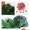 Christmas Decorations 2000Pcs Wooden Beads Ladybird Ladybug Stickers Children Kids Cartoon Toys Painted Adhesive Back Craft Home Par Dhfge