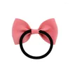 Hair Accessories Multicolor Ponytail Holder Ribbon Bow Elastic Band For Girls Scrunchies Baby Kids Rubber Rope Tie Headwear