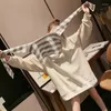 Damen Hoodies Sweatshirts Frauen Patchwork Print Design Kawaii Harajuku Jugend Adrette Stilvoll Urlaub Lässig Trendig Süß Ulzzang Ins Frühling