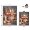 Anime led bela cidade visão noturna luz paintinghd imagem n moldura usb plug escurecimento romântico casa decorações lâmpada 240220