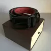 New fashion belts men belt women beltss large gold buckle genuine leather ceinture accessories 3 8cm width with box286B