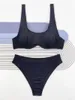 Costumi da bagno da donna Sexy a vita media con ferretto bikini imbottito da donna costume da bagno femminile costume da bagno a due pezzi costume da bagno K4700