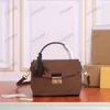 Damier Azur CROISETTE Handle Bag N53000 N41581 Women Deisgner Leather Business Handbag With Tassel S-lock CrossBody254u