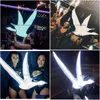 Andere Event -Partyzubehör beleuchtete weiße geformte Harzgans Neonschild LED Grey Wodka Flaschen -Moderator VIP -Service für Nachtclub Bar DH8FJ