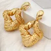 Pendientes colgantes italianos chapados en oro cobre africano exquisito diseño de ala retorcida novia accesorios de joyería de boda regalos