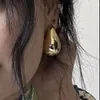 Stud Earrings 2024 Fashion Smooth Big Water Drop For Women Girls Wedding Party Korean Jewelry Pendientes
