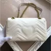 6a designers väskor kvinnor axelväska marmont handväska messenger totes mode metalliska handväskor klassisk crossbody clutch pretty