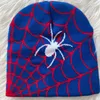 Berets atacado clássico chapéus de lã teia de aranha jacquard malha gorro estampado quente