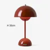 Mushroom Flower Bud LED Rechargeable Table Lamps Desk Lamp Touch Night Light For Bedroom Restaurant Cafe Modern Decoration Gifts y240220