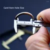 Keychains Measuring Gauging Tools Versatile Handy Gauge With Key Ring Caliper Portable Keychain