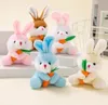 Suprimentos de festa de sublimação 10cm Páscoa Bunnys Brinquedos de pelúcia Caça Coelho Chaveiro Feliz Dia de Páscoa Decoração para casa 2022 Crianças Páscoa Coelhinho Pelúcia Brinquedo 575Q