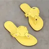 Tory Sandals Famous Designer Women Miller Slides Flip Flops Pink Black Brown Luxury Leather Burches Sandal dhgate【code ：L】Slippers bracelet