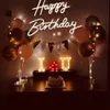 Happy Birthday Neon Sign Acrylic Light for Party Decoration USB Powered Kids Gift with SwitchWarm White 240220