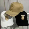 Casquettes de balle Hommes Haute Couture Pour Designer Cap Chapeau Classique Femmes Plaid Fin Baseball Luxe Rétro Lettre Sun Bucket Drop Livraison Accès Dhsp3