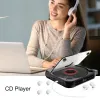 Lautsprecher Tragbarer CD-Player Bluetooth 5.1 Lautsprecher Stereo-CD-Player LED-Bildschirm 3,5-mm-CD-Musik-Player Touchscreen für Zuhause, Reisen, Auto