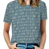 T-shirts pour femmes Arbres en pain d'épice-Gris-Joli modèle d'hiver par Cecca Sexy et Club Fashion T-shirt féminin à manches courtes à l'épaule Lady