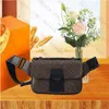 Luxury Designer Waist Bag Fashion S Lock Sling Bumbag Leather chest bag Brown Flower Easy Pouch On Strap Fannypack Men Belt Bags Crossbody Fanny Pack wallet purse
