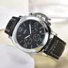 Montre à Quartz de luxe pour hommes, mode loisirs, six aiguilles, multifonction, calendrier lumineux, ceinture, 2024, 138