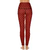 Leggings pour femmes Rétro Gold Dot Sexy Festive Polka Dots Fitness Yoga Pantalon Push Up Collants de sport à séchage rapide Design esthétique Leggins