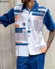 Trend wydruku męskie Zestawy Topstrousers Spring Summer Party Sport Casualne garnitury Koszule Spodnie 2cece Fashion Odzież 240220