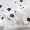 Filtar uppgraderade muslin swaddle filt bomull fyrkant mjuka stora swaddles trasor för baby pojkar flickor droppar