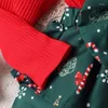 Kleidungssets Weihnachten Langarm Overall Kleid Schleife Stirnband Set für Baby Mädchen Festliches Cosplay Kostüm Urlaub Outfit