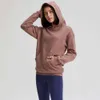 2024 Sport Fiess Felpe con cappuccio lululemenI Donna Autunno Outfit Winter Fleece Felpa con cappuccio Solid Gym Outwear Warm Sweat Femme Yoga Jacket Coat 888qq