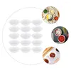 Assiettes 15 pièces soucoupe en plastique vaisselle plats à tremper plateaux bols d'assaisonnement pratiques